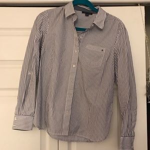 Tommy Hilfiger blue/white striped button-down